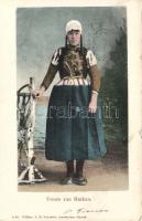 Dutch woman from Marken , folklore (small tear)