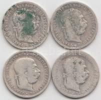 Ausztria 1893/94/95. 1K Ag (4x) 3klf T:2-,3
Austria 1893/94/95. 1 Corona Ag (4x) 3 different C:VF,F