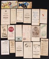 Cca 1910-2000 20 db számolócédula