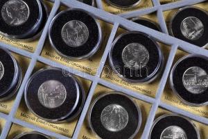 Amerikai Egyesült Államok 2000-2007. 1/4$ (30x) klf államok emlékpénzei tanúsítvánnyal T:1 fekete ki...