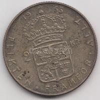 Svédország 1965. 2K Ag "VI. Gusztáf" T:2- Sweden 1965. 2 Kronor Ag "Gustaf VI" C:VF