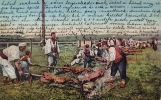 Bosnian folklore, lamb roast (fl)