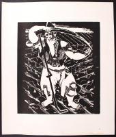 Derkovits Gyula (1894-1934): 1514 Gondolat 1936. 11 lapos mappa, teljes, fametszet, 47x47 cm