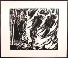 Derkovits Gyula (1894-1934): 1514 Gondolat 1936. 11 lapos mappa, teljes, fametszet, 47x47 cm