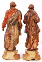 Cca XVIII sz.v. Szent Péter és Szent Pál, festett, faragott fa, részlegesen restauráltak, Szent Péte...