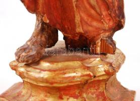 Cca XVIII sz.v. Szent Péter és Szent Pál, festett, faragott fa, részlegesen restauráltak, Szent Péte...