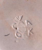 Gorka Iparművészeti Vállalat: Virágos kerámia váza, jelzettt, hibtlan, m:18 cm / Retro Gorka ceramic...