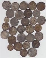 30db-ból álló ezüst és fémpénz gyűjtemény T:vegyes