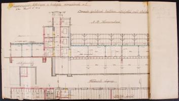 1923-1936 Dreher-Haggenmacher X. Maglódi út 25. címen bekövetkezendő építkezések tervrajzai, műszaki...