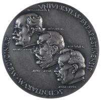 Madarassy Walter (1909-1994) 1967. "Scientiarum Medicinae Universitas Budapestinensis - Semmelweis, Hőgyes, Korányi" ezüstözött Br emlékérem (60mm) T:2