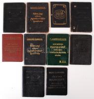 Cca 1940 9 db Máv és egy darab B.Sz.K.R. igazolvány
