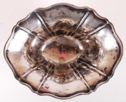 1872-1937 800-as tisztaságú, pesti "dianás" jelzésű, négy lábon álló, ezüst (Ag) kínáló (a...