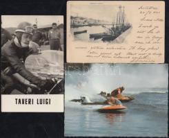 30 db modern, közlekedés témájú képeslap, közlekedés, versenyautók, motorok / 30 mixed cards of vehi...