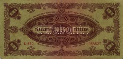 1945. 1000P bélyeg nélkül T:II- + 10.000P bélyeggel + 100.000P + 1.000.000P + 10.000.000P + 1946. 8d...