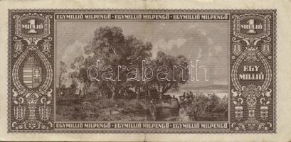 1945. 1000P bélyeg nélkül T:II- + 10.000P bélyeggel + 100.000P + 1.000.000P + 10.000.000P + 1946. 8d...
