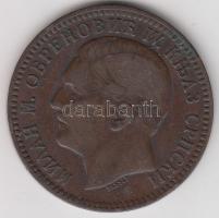 Szerbia 1879. 10P "I. Milán herceg" T:2,2-
Serbia 1879. 10 Para "Prince Milan I"...