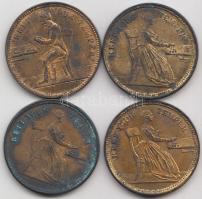 Nagy-Britannia ~1850. "Viktória" zseton (4x) T:2-
Great Britain ~1850. "Victoria - Ke...