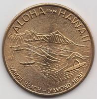 Amerikai Egyesült Államok DN "Hawaii Dollar - Kamehameha" fém emlékdollár T:1- USA ND "Hawaii Dollar - King Kamehameha - Honolulu" commemorative dollar C:AU