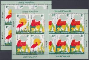 Europa CEPT Turizmus kisívpár + blokk, Europe CEPT Tourism mini sheet pair + block