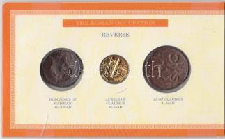3db római pénzérme másolata díszkiadásban T:1