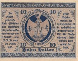 Ausztria 1920. 10db városi szükségpénz T:I-II
Austria 1920. 10 pcs of necessitiy notes C:UNC-XF