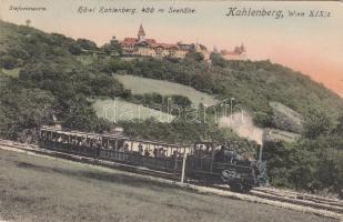 Vienna Kahlenberg hotel, train, steam-engine (Rb)