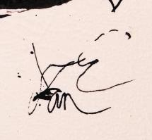 Szász Endre (1927-2003): Irodalmi illusztráció. Tus, papír. 20x30 cm