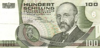 Ausztria 1984. 100Sch (3x) beváltható valuta T:III Austria 1984. 100 Schilling (3x) redeemable banknotes C:F