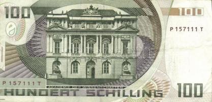Ausztria 1984. 100Sch (3x) beváltható valuta T:III
Austria 1984. 100 Schilling (3x) redeemable bankn...