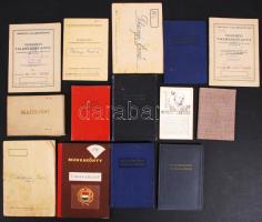 Cca 1940-1960 11 db igazolvány, több fényképes