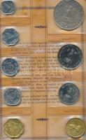 India 1969. 1P Al - 10R Ag 9db-os forgalmi szett műbőr tokban, tanúsítvánnyal T:1
India/Republic 196...