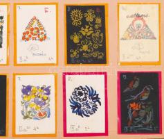 cca 1940 Klug K. György: A Pécsi Püspöki Tanítóképző Intézet I-V. osztályának rajztanmenete. Összeál...