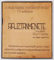 cca 1940 Klug K. György: A Pécsi Püspöki Tanítóképző Intézet I-V. osztályának rajztanmenete. Összeál...