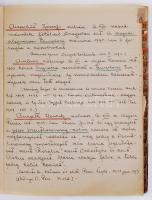 cca 1924 Réh (Révhelyi) Elemér művészettörténész, műemlékvédelmi szakember: Pesti szobrászat kézzel írt jegyzete. A szobrászok betűrendes regisztere és egyéb jegyzetek, talán egy meg nem jelent kiadványhoz