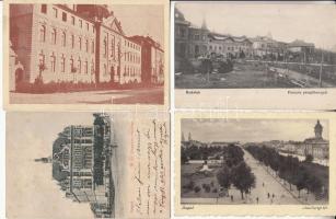 22 db régi Szeged városképes lap, közte egy Budafok városképes lap / 21 Szeged postcards and 1 Budafok postcard