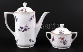cca 1939 Chodau kávéskészlet hibátlan, de hiányos / 
cca 1939 Chodau chinaware coffe set