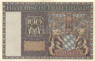Német Birodalom / Weimari Köztársaság / München / Bayerische Notenbank 1922. 100M T:I-(kis folt)
Ger...