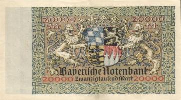 Német Birodalom / Weimari Köztársaság / München / Bayerische Notenbank 1922. 5000M + 1923. 200.000M ...