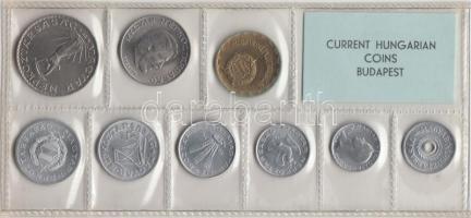 1974. 2f-10Ft 9db klf érmés forgalmi sor fóliatokban T:1