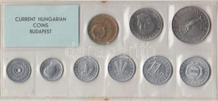 1973. 2f-10Ft 9db klf érmés forgalmi sor fóliatokban T:1