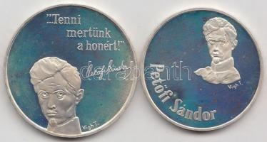 1973. 50Ft Ag + 100Ft Ag "Petőfi Sándor" pár T:PP