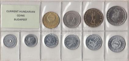 1986. 2f-20Ft 10db klf érmés forgalmi sor fóliatokban T:1