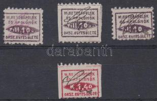 Magyar Betegápolók és Ápolónők Országos Egyesülete 4 db segélybélyeg