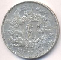 Kína 1911. 1$ Ag "Hsüan-tung" (26.72g) T:2- China 1911. Dollar Ag "Hsüan-tung" (26.72g) C:VF