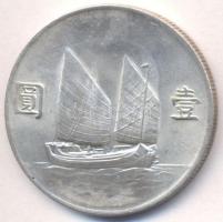 Kína 1933. 1$ Ag "Sun Yat-sen" (26.76g) T:2- China 1933. Dollar Ag "Sun Yat-sen" (26.76g) C:VF