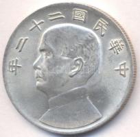 Kína 1933. 1$ Ag "Sun Yat-sen" (26.76g) T:2-
China 1933. Dollar Ag "Sun Yat-sen"...
