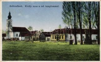 Soltvadkert Király utca Református templommal (Rb)