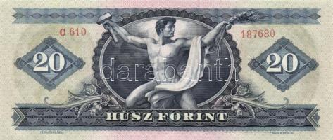 1969. 20Ft (2x) egymás utáni sorszámmal T:II