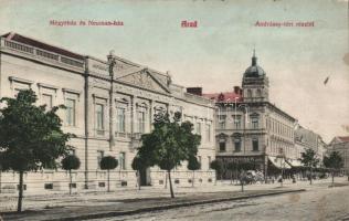 Arad Andrássy tér, Megyeház és Neuman ház / Andrássy square, couty hall, Neuman house