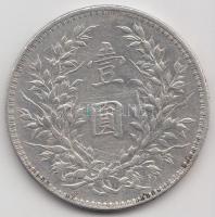 Kína 1921. 1$(1Y) Ag "Yüan Shihkai" T:2,2- China 1921. 1 Dollar (1 Yuan) Ag "Yüan Shihkai" C:aXF